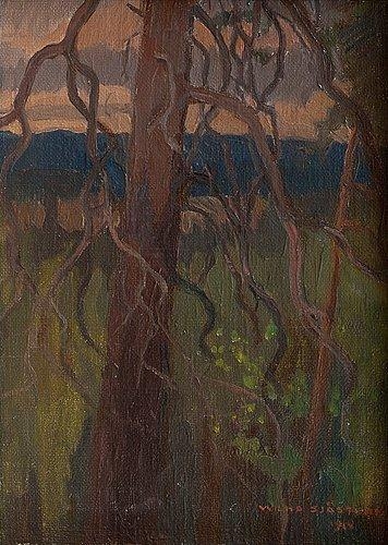 AN OLD TREE by Vilho Sjöström, 1914
