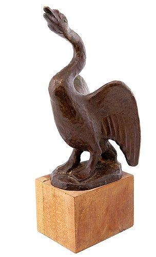 Artwork by Helvi Hyvärinen, SWAN, Made of Bronze