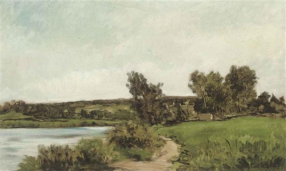 Paysage by Karl Pierre Daubigny