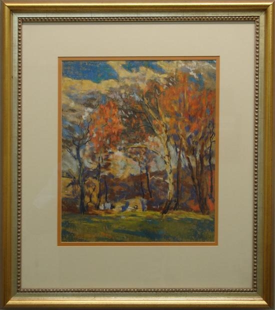 Artwork by John Dull, Autumn, Made of Pastel