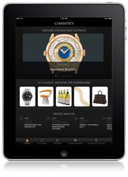 Christie's launches free app optimized for the iPad
