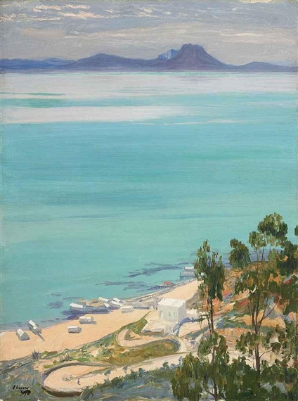 The Bay of Tunis, Morning by John Lavery, 1919
