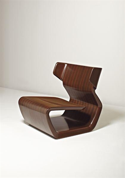 Marc Newson, Micarta Lounge Chair, Linen Phenolic Composite, Studio, 2006  at 1stDibs