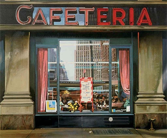 Cafeteria, from Radical Realism I by Richard Estes, 1970