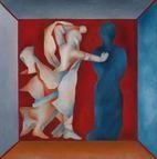 Artwork by Hubert Aratym, Go to your own Shadow, Made of oil on canvas