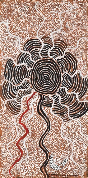 WATER DREAMING by Old Walter Tjampitjinpa, 1972