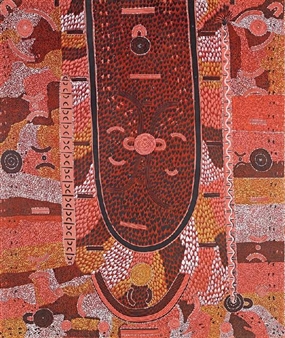 WARRU (WALLABY) ANCESTORS - Kaapa Tjampitjinpa