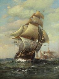 Sails & Steam by James Gale Tyler, 1888