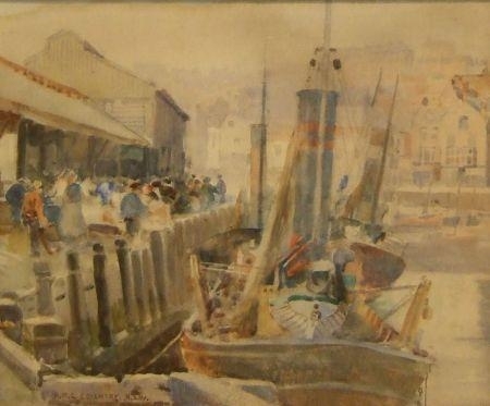 Harbour Scene by Robert McGown Coventry