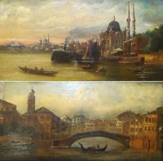 2 Works: Venetian Views - C. Granchi
