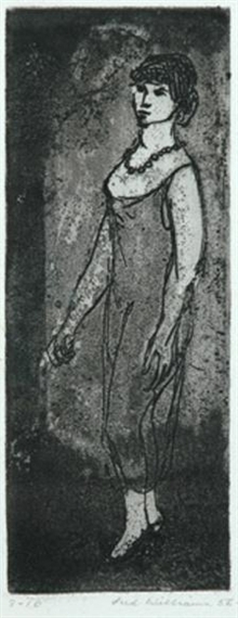 Female Figure by Fred Williams, 1956