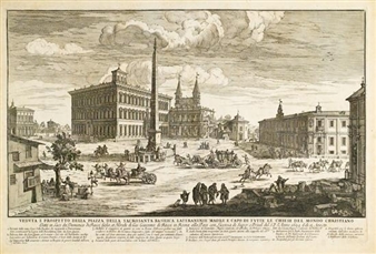 Veduta e Prospetto della Piazza della Sacrosanta Basilica Laterense - Messandro Spechi