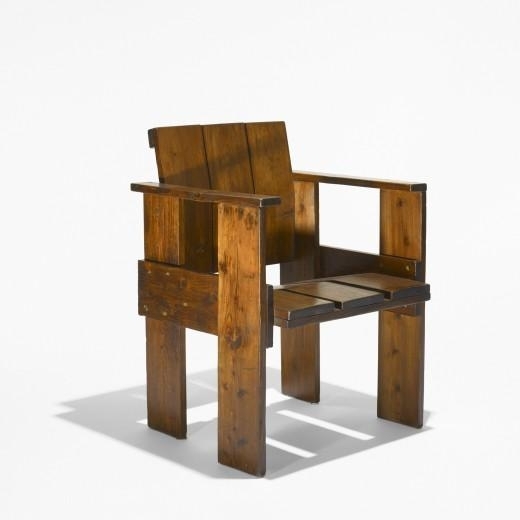 Rietveld Gerrit Crate Chair Circa 1950 Mutualart