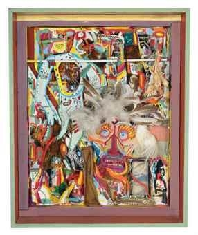 Artwork by Bill Gersh, Untitled, Made of mixed media assemblage in a shadow box