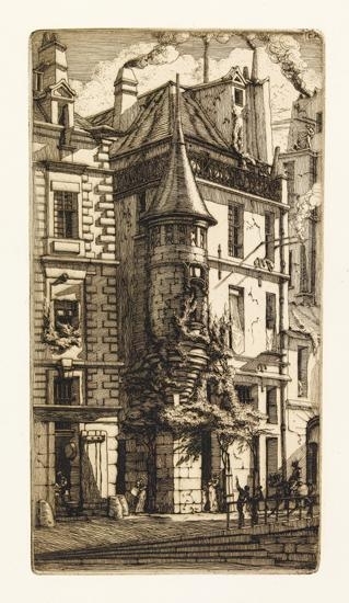 Tourelle, Rue de la Tixéranderie by Charles Meryon, 1852