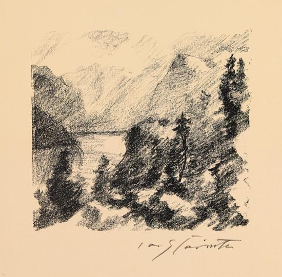 5 works: Schweitzer Landschaften by Lovis Corinth, 1923