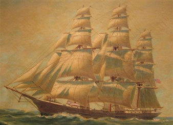 Clipper ship - A. Nelke