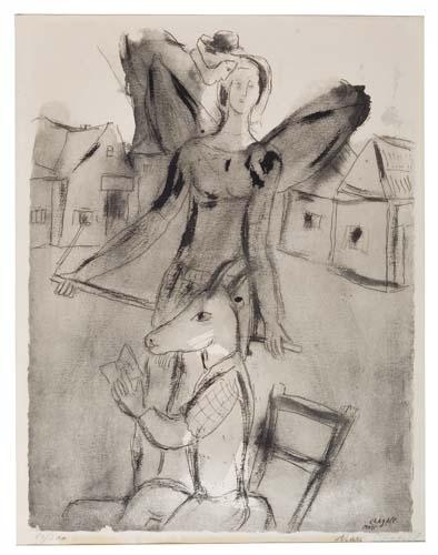 Marc Chagall | Angel and Goat | MutualArt