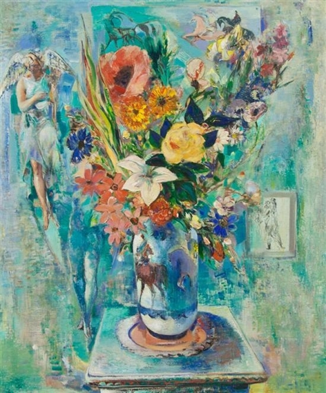 Still Life with Poppies by Jon Corbino
