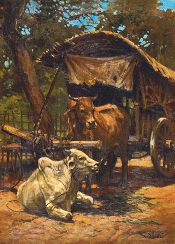 Ox Cart by R. Hadi