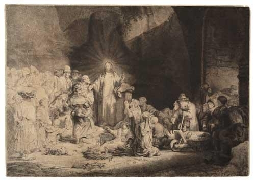 Rembrandt van Rijn | Christ Healing the Sick (Hundred Guilder Print ...