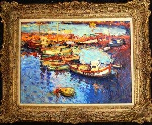 Harbour scene by Ken Moroney