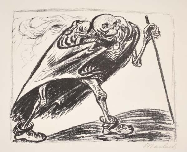 Wandernder Tod by Ernst Barlach, 1923