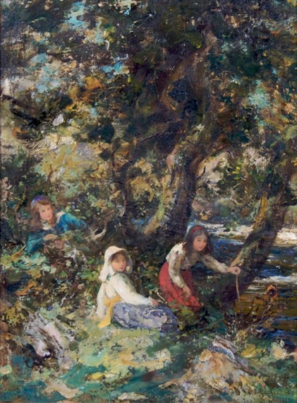 William Stewart MacGeorge | Three Girls | MutualArt