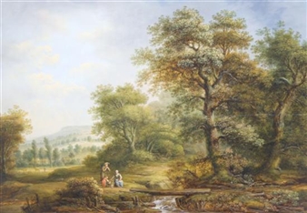 At the Forest's Edge - Bernhard Gottfried Manskirch