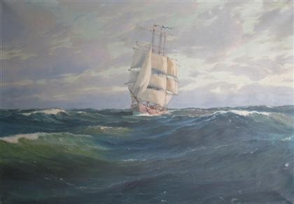 SHIP AT SEA by Patrick Dunbar
