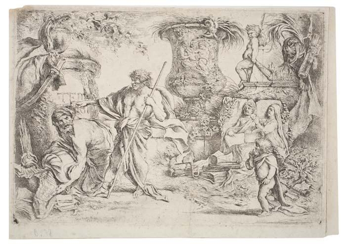 Giovanni Benedetto Castiglione | Allegory of Transcience (1655) | MutualArt