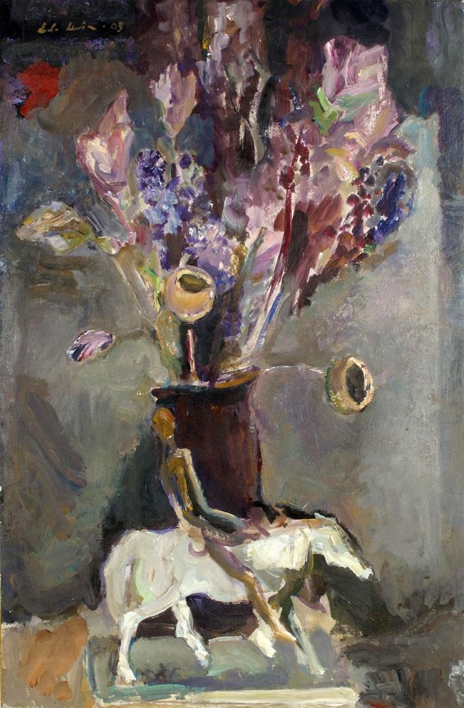 Artwork by Eduard Levin, Still Life, Made of Oil on cardboard