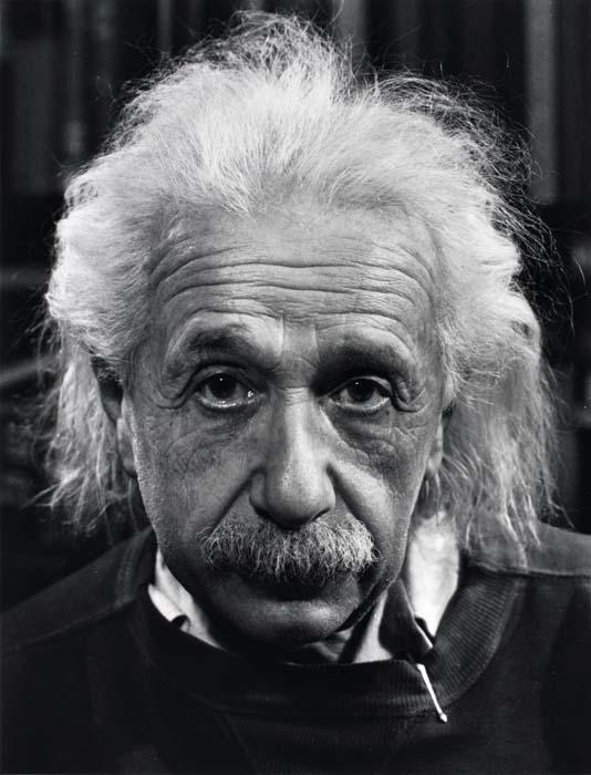 Albert Einstein by Philippe Halsman, 1947