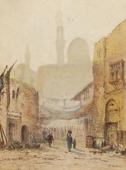 Street scene in Cairo by Edwin St. John