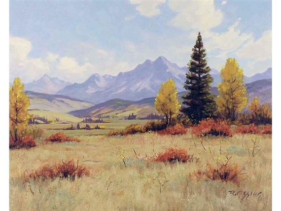 AUTUMN IN THE HILLS by Roland Gissing