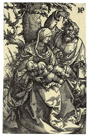 The Holy Family under a Tree by Hans Sebald Beham, 1521