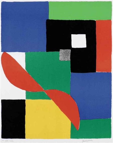 Helice Rouge by Sonia Delaunay, circa 1970