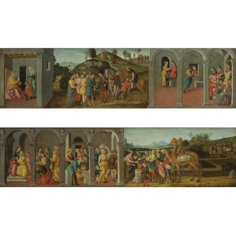 Two Cassone Panels with Scenes from the Life of Joseph - Davide Ghirlandaio