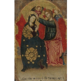 The coronation of the Virgin - Master of Gaglianvecchio