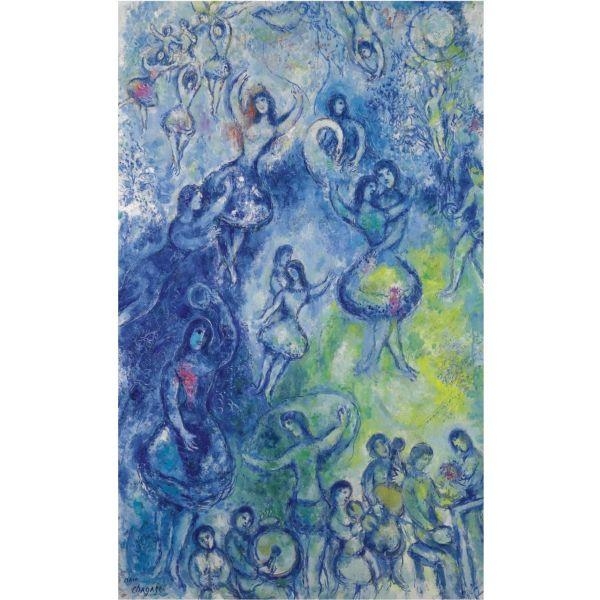 Artwork by Marc Chagall, La Danse, Made of oil on canvas