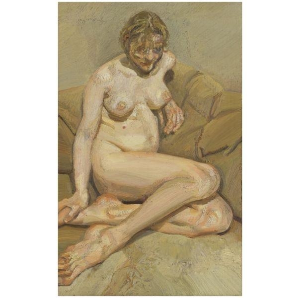 Naked woman on a sofa, 1984 - 1985 - Lucian Freud 