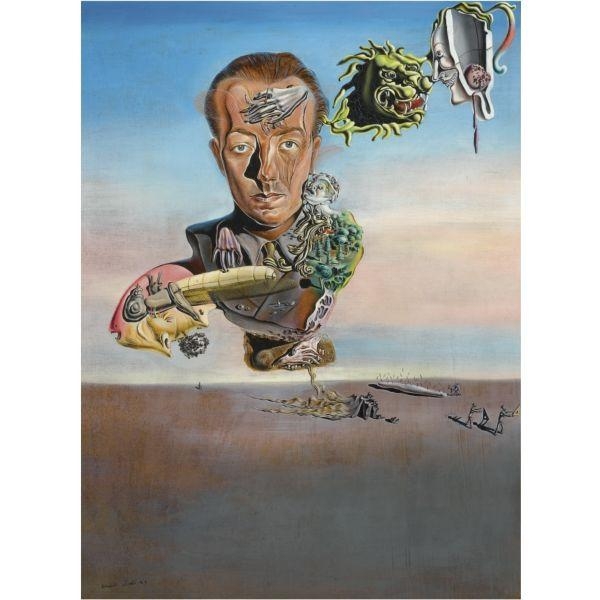 Artwork by Salvador Dalí, Portrait de Paul Éluard, Made of oil on board