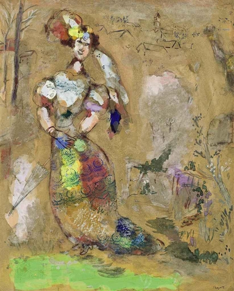 Marc Chagall、Les Paysans Russes Marc Chagall, (French/Russian, 1887–1985), Le Paysan sold at
