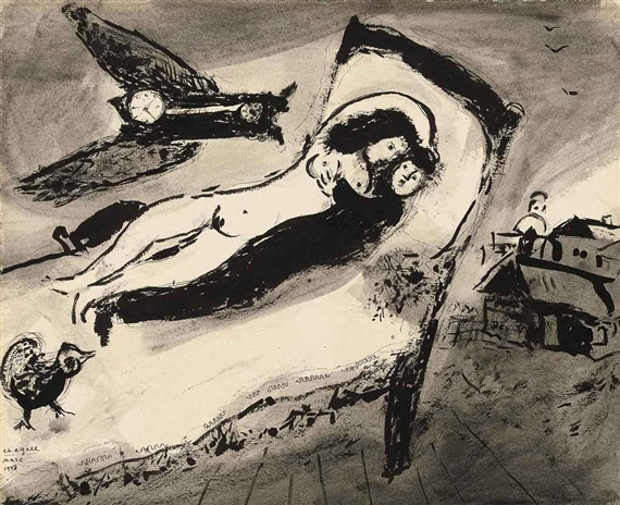 Marc Chagall | Deux paysans russes (Circa 1925) | MutualArt