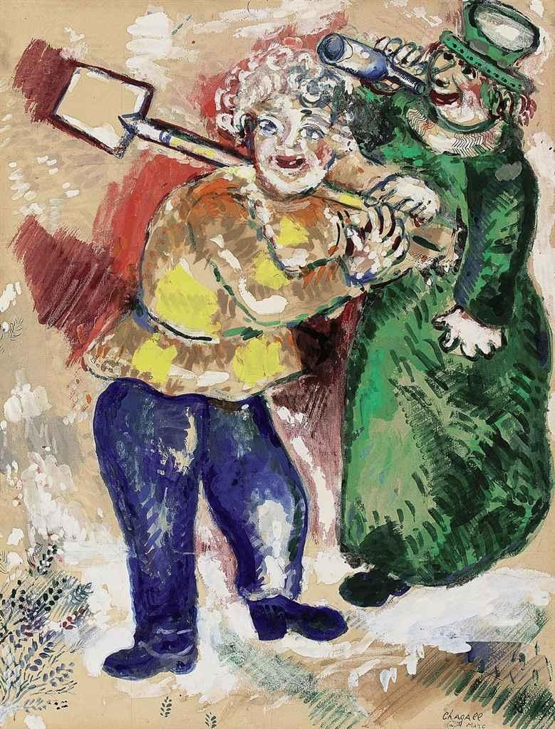yy9Marc Chagall、Les Paysans Russes