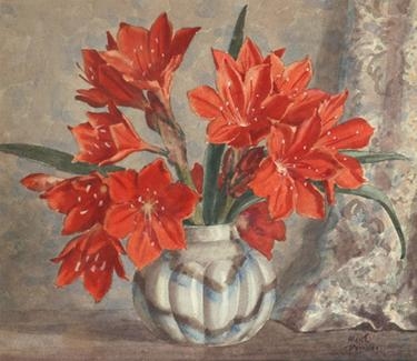 Still Life - Hippeastrum by Allan Thomas Bernaldo