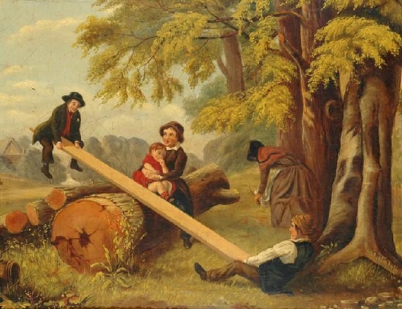 Children Playing by Thomas Flintoff