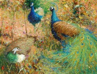 Two Peacocks - Dale Marsh