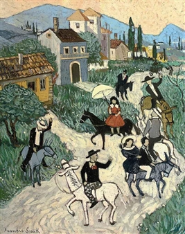 Vue de village - Francis Smith