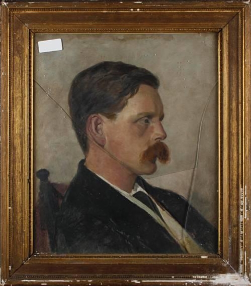 Portrait of a gentleman by Arthur Lemon, 1879